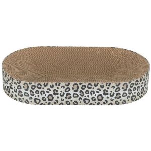 Cat scratching post - TRIXIE - LEO - Carton - 63 x 10 x 35 cm - Cream leopard pr Cat scratching post - TRIXIE - LEO - Carton - 63 x 10 x 35 cm - Cream leopard pr