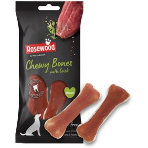 Rosewood Medium Chewy Bones for Dogs - Made with Duck, Grain Free Chew Rosewood Medium Chewy Bones for Dogs - Made with Duck, Grain Free Chew