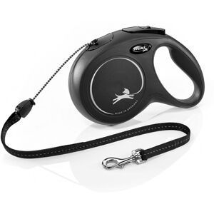 Flexi New Classic Cord Black Retractable Dog Lead Medium 20kg - 8m (26ft) Flexi New Classic Cord Black Retractable Dog Lead Medium 20kg - 8m (26ft)