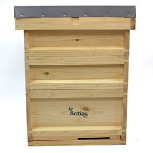 Actiasbee National Bee Hive in Pine with Flat roof and 2 Super 1 Brood Actiasbee National Bee Hive in Pine with Flat roof and 2 Super 1 Brood