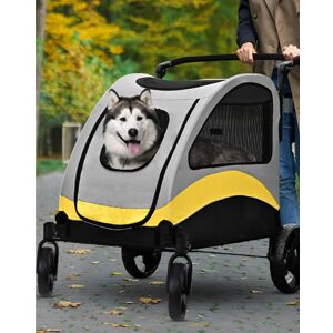BingoPaw Extra Large Dog Buggy, Portable Dog Stroller 4 Wheels for Large Dogs Pe BingoPaw Extra Large Dog Buggy, Portable Dog Stroller 4 Wheels for Large Dogs Pe