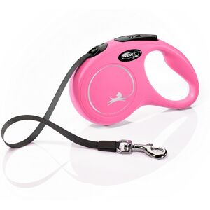 Flexi New Classic Retractable Lead Tape, Small, 5 m, Pink Flexi New Classic Retractable Lead Tape, Small, 5 m, Pink
