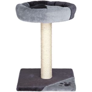 Trixie Cat Tree Tarifa 20.5 in grey/black ? Small cat scratching post for young Trixie Cat Tree Tarifa 20.5 in grey/black ? Small cat scratching post for young