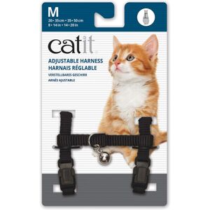 Catit Nylon Adjustable Cat Harness, Medium, Black Catit Nylon Adjustable Cat Harness, Medium, Black