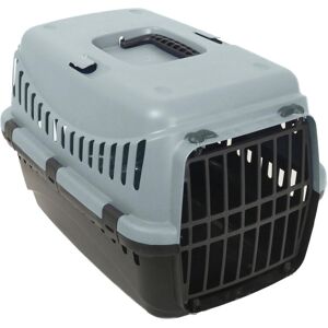 Rosewood Eco Line Recycled Plastic Pet Carrier for Travel - Ice Blue/Black - Med Rosewood Eco Line Recycled Plastic Pet Carrier for Travel - Ice Blue/Black - Med