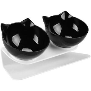 Unbranded Anti-Slip Double Layer Cat Bowl and Dog Bowl with Stand Pet Feeding Water Bowl P Unbranded Anti-Slip Double Layer Cat Bowl and Dog Bowl with Stand Pet Feeding Water Bowl P
