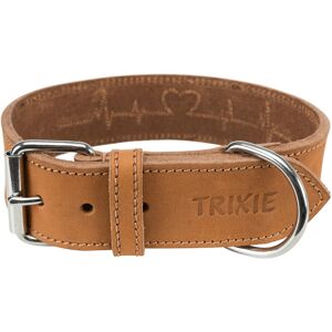 Trixie Rustic oiled leather collar - size M - neck circumference 38 - 47 cm - la Trixie Rustic oiled leather collar - size M - neck circumference 38 - 47 cm - la