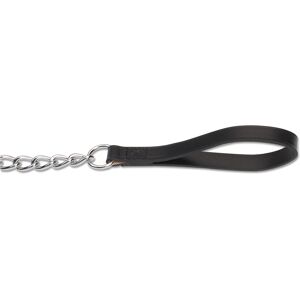 Ancol Heritage Leather Extra Heavy Chain Lead Black 80cm Ancol Heritage Leather Extra Heavy Chain Lead Black 80cm