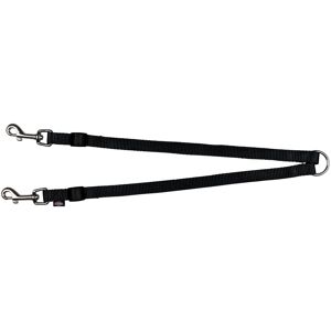 Trixie Premium 20111 Premium Two-Dog Lead with Ring XS-M: 40-70 cm/15 mm Black Trixie Premium 20111 Premium Two-Dog Lead with Ring XS-M: 40-70 cm/15 mm Black