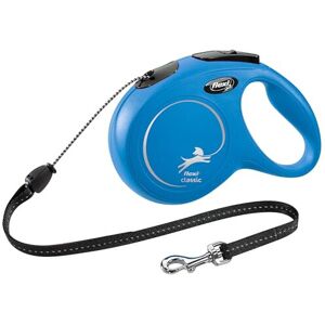 Flexi New Classic Cord Retractable Lead Blue Medium 8m 20kg Flexi New Classic Cord Retractable Lead Blue Medium 8m 20kg