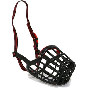 Ancol Plastic Muzzle Black/red Size 8 30x10.5cm Ancol Plastic Muzzle Black/red Size 8 30x10.5cm