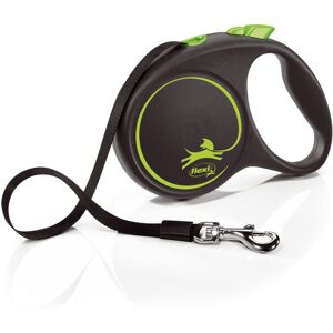 Flexi Black Design Retractable Dog Lead Large 5m Green - Tape Leash for Dogs up Flexi Black Design Retractable Dog Lead Large 5m Green - Tape Leash for Dogs up