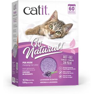 Catit Go Natural Lavender Scented Pea Husk Clumping Cat Litter, Deodorising, 99. Catit Go Natural Lavender Scented Pea Husk Clumping Cat Litter, Deodorising, 99.