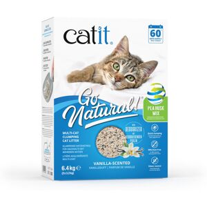 Catit Go Natural Vanilla Scented Multi-Cat Clumping Cat Litter, Deodorising, 99% Catit Go Natural Vanilla Scented Multi-Cat Clumping Cat Litter, Deodorising, 99%