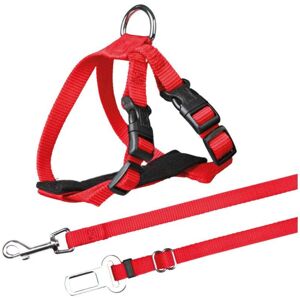 Trixie Car Harness For Cats, 20-50 cm/15 mm, Red Trixie Car Harness For Cats, 20-50 cm/15 mm, Red