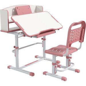 ZONEKIZ Kids Desk and Chair Set, Height Adjustable Children School Study Table w ZONEKIZ Kids Desk and Chair Set, Height Adjustable Children School Study Table w