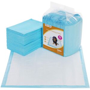 FEANDREA 55 Pack Pet Training Pads 60 x 60 cm Disposable Puppy Toilet Mats with FEANDREA 55 Pack Pet Training Pads 60 x 60 cm Disposable Puppy Toilet Mats with