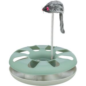 Trixie Crazy Circle cat toy - with plush mouse on spiral spring - play ball - ? Trixie Crazy Circle cat toy - with plush mouse on spiral spring - play ball - ?