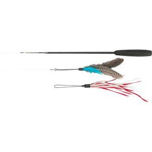 Trixie telescopic play rod for cats - with handle - 2 interchangeable toys - fib Trixie telescopic play rod for cats - with handle - 2 interchangeable toys - fib