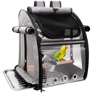 Unbranded Bird Carrier Bag with Perch, Bird Travel Carrier Backpack with Stainless Steel P Unbranded Bird Carrier Bag with Perch, Bird Travel Carrier Backpack with Stainless Steel P