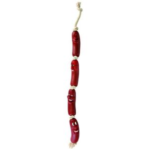 Snack Toy Sausage Chain Of 4, Vinyl, 75cm - Trixie Sausages Rope 4 Pack Dog - t Snack Toy Sausage Chain Of 4, Vinyl, 75cm - Trixie Sausages Rope 4 Pack Dog - t