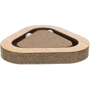 Trixie Scratching Cardboard With Balls, Catnip, 36 x 5 x 36/36 cm, Brown, 0.4 kg Trixie Scratching Cardboard With Balls, Catnip, 36 x 5 x 36/36 cm, Brown, 0.4 kg