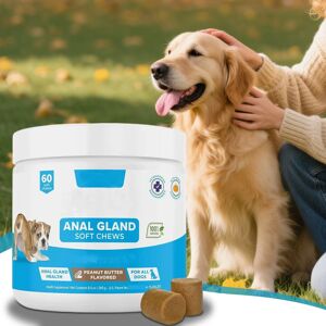 Unbranded ANAL GLAND Support Chews For All Dogs 90 Soft Chews Peanut Butter Flavor Unbranded ANAL GLAND Support Chews For All Dogs 90 Soft Chews Peanut Butter Flavor