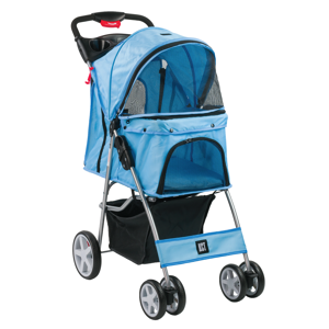 (Blue Pet Stroller) KCT Hooded Pet Strollers for Small to Medium Sized Pets (Blue Pet Stroller) KCT Hooded Pet Strollers for Small to Medium Sized Pets
