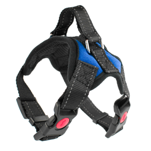 (Blue Harness, Extra Small (XS)) KCT No Pull Padded Dog Harnesses Red/Black/Blue (Blue Harness, Extra Small (XS)) KCT No Pull Padded Dog Harnesses Red/Black/Blue