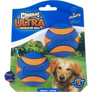 ChuckIt! Ultra Squeaker Ball Dog Toy, Durable High Bounce Floating Rubber Squeak ChuckIt! Ultra Squeaker Ball Dog Toy, Durable High Bounce Floating Rubber Squeak