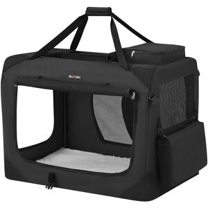 Feandrea Foldable Pet Carrier Bag - Soft Sided, Mesh, 81 x 58 x 58 cm - Black Feandrea Foldable Pet Carrier Bag - Soft Sided, Mesh, 81 x 58 x 58 cm - Black