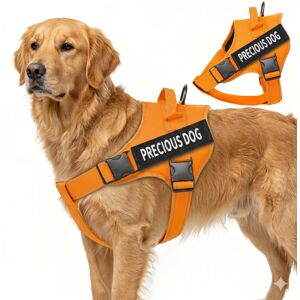 Unbranded (Orange, XXL) No Pull Dog Harness, Reflective Adjustable Pet Vest with Handle, B Unbranded (Orange, XXL) No Pull Dog Harness, Reflective Adjustable Pet Vest with Handle, B