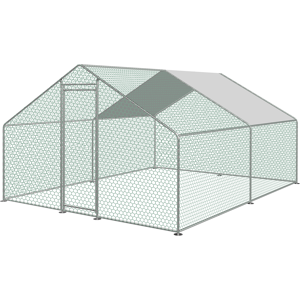 KCT 3x3 m Walk in Chicken Run Large Outdoor Coop Metal Pen for Duck Hen Poultry KCT 3x3 m Walk in Chicken Run Large Outdoor Coop Metal Pen for Duck Hen Poultry