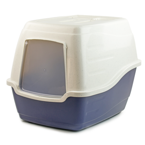 KCT Enclosed Hooded Large Cat Litter Box/ Tray/ Pet Loo - Blue KCT Enclosed Hooded Large Cat Litter Box/ Tray/ Pet Loo - Blue