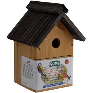 Supa Wild Bird Multi-Purpose Nesting Box Can Be Either Open Fronted Or A Tradi Supa Wild Bird Multi-Purpose Nesting Box Can Be Either Open Fronted Or A Tradi