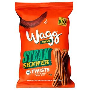 Wagg Chews Steak Skewer Twists 110g Wagg Chews Steak Skewer Twists 110g
