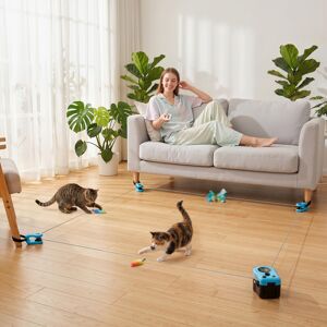 PawHut Automatic & Remote Control Interactive Cat Toy DIY Track Mouse Sound PawHut Automatic & Remote Control Interactive Cat Toy DIY Track Mouse Sound