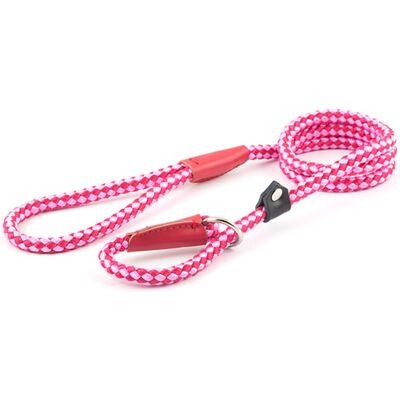 Ancol Heritage Nylon Rope Slip Lead 2 Tone Raspberry 12mm X1.5m Ancol Heritage Nylon Rope Slip Lead 2 Tone Raspberry 12mm X1.5m