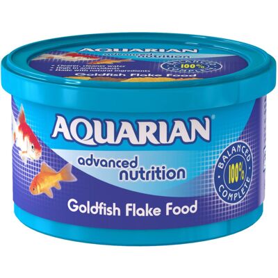 Aquarian Goldfish Flakes 200g - Natural Taste, Digestible 4-Flavor Flakes for Co Aquarian Goldfish Flakes 200g - Natural Taste, Digestible 4-Flavor Flakes for Co