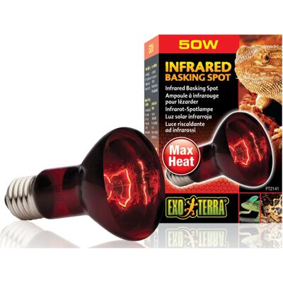 Exo Terra 50W Infrared Heat Lamp - Reptile Night Heat Source Exo Terra 50W Infrared Heat Lamp - Reptile Night Heat Source