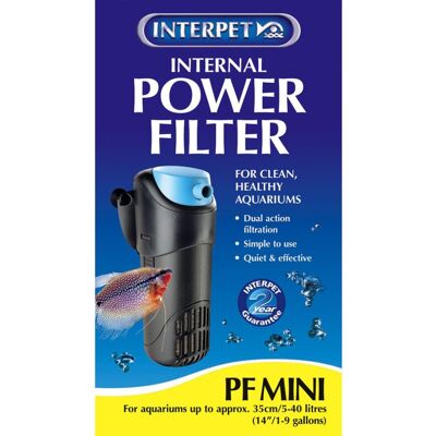 Interpet - PF Mini - Black - Blue - Power Filter Interpet - PF Mini - Black - Blue - Power Filter