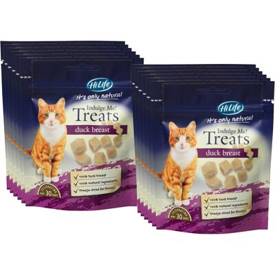 HiLife It's Only Natural Indulge Me Cat Treats 100% Duck Breast '12 x Bags' HiLife It's Only Natural Indulge Me Cat Treats 100% Duck Breast '12 x Bags'