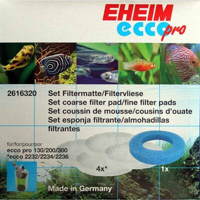 Eheim Filter Sponge Set - Blue & White - Fish Filter Eheim Filter Sponge Set - Blue & White - Fish Filter