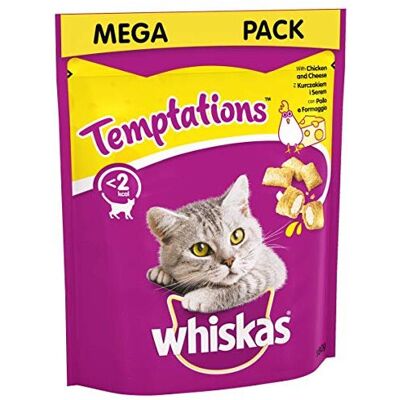 Whiskas - Temptations - Chicken Cheese - Cat Treats Whiskas - Temptations - Chicken Cheese - Cat Treats