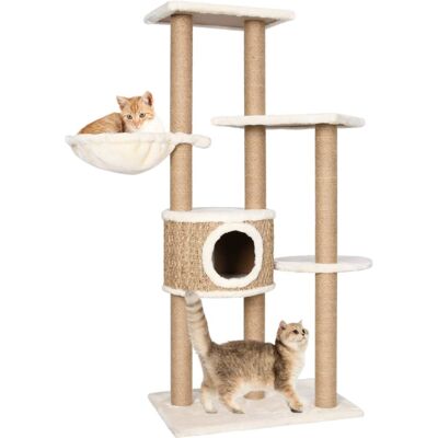 vidaXL Cat Tree with Scratching Post 126cm Seagrass Cat Furniture Pet Supply vidaXL Cat Tree with Scratching Post 126cm Seagrass Cat Furniture Pet Supply