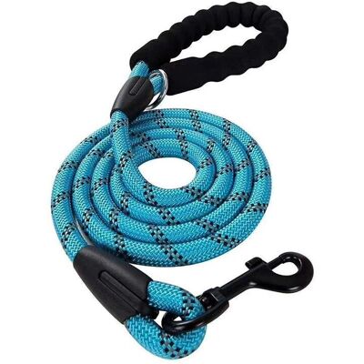 Pet Wiz - Reflective Rope Dog Lead - Blue - 1m - Dog Lead Pet Wiz - Reflective Rope Dog Lead - Blue - 1m - Dog Lead