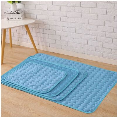 Unbranded (Blue, L(70*55cm)) Cooling Pet Mat Unbranded (Blue, L(70*55cm)) Cooling Pet Mat
