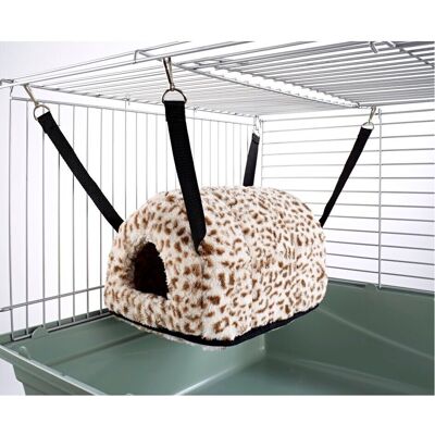 Little-Friends - Cuddle Up Igloo Hammock - Cheetah Print - Ferret Little-Friends - Cuddle Up Igloo Hammock - Cheetah Print - Ferret