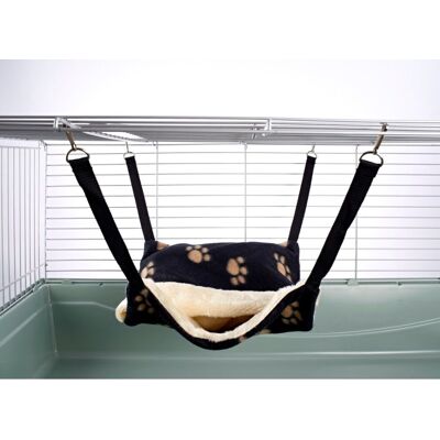 Little-Friends - Fluffy Hammock - Black Paw - Pet Hammock Little-Friends - Fluffy Hammock - Black Paw - Pet Hammock