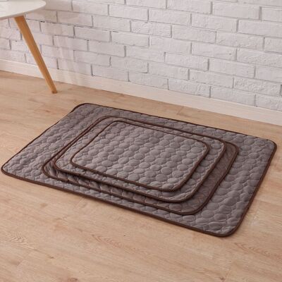 Unbranded (Coffee, M(62*50cm)) Dog Cooling Mat Pet Cat Chilly Non-Toxic Summer Cool Bed Pa Unbranded (Coffee, M(62*50cm)) Dog Cooling Mat Pet Cat Chilly Non-Toxic Summer Cool Bed Pa